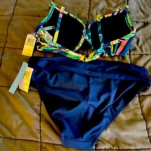 Bleu Rod Beattie two-piece swimsuit